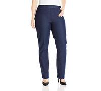 Chic Classic Collection Women's Plus-Size Easy-Fit Elastic-Waist Pull-On Pant, Dark Shade, 22