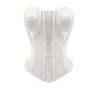 Chic Comfortable Soft Ladies' Elegant Overbust Corset, Fashion Bodyshaper, Steampunk Satin Body Shaping Bow Detail Short Party Tummy Control