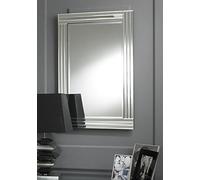 Chic Concept Modern Contemporary Rectangular Triple Bevelled Clear Glass Wall Mirror - 100cm x 70cm YC028-4