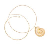 Chic Conch Pendant Necklace for Women and Men Beach Jewelry Accessory Stylish Boho Necklace Gift for Family and Lovers Versatile Fashion Statement