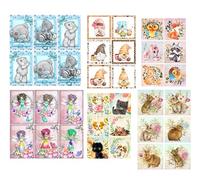 Chic Cottage Crafts Cuties Card Making Toppers - 36 Pieces Selection - DIY to Cut Out Yourself! - Craft Embellishment