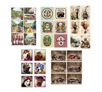 Chic Cottage Crafts Mens Selection Card Making Toppers - 30 Pieces Selection - DIY to Cut Out Yourself! - Craft Embellishment