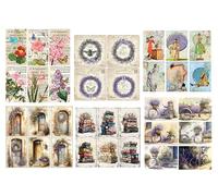 Chic Cottage Crafts Popular Selection Card Making Kit Toppers - 34 Pieces Selection - DIY to Cut Out Yourself! - Craft Embellishment