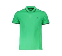 Chic Cotton Polo with Contrast Detailing - male - Harmont & Blaine - Polo Shirts - Green - M - Tops M