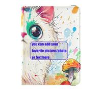 Chic Cute Cat Dripping Paint customize Leather Passport Holder Covers Case Passport Wallet Cute Passport Book Ultra Slim, Chic cute Cat Dripping Paint, One Size