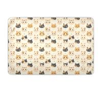 Chic Cute Cats Face Extra Large Resuable Changing Pad Covers Water Resistant Potty Training Mats Machine Washable Travel Mattress for Infant Baby 52" L x 34" W