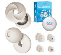 Chic Derma Ear Plugs for Sleeping Noise Cancelling -33dB, Reusable Ear Protection Plugs for Ears with 8 Ear Tips, Side Sleepers Noise Reduction Soft Ear Plugs for Concerts Traveling Work Sleep