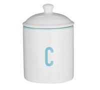 Chic Design Coffee Canister, Functional Design Dolomite Canister, Durable Canister For Storing Ingredients Premier Housewares White One Size