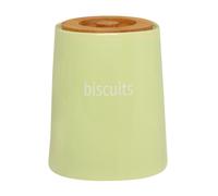 Premier Housewares Biscuit Ceramic Kitchen Storage Jars Green Cookie Jars for Biscuits Canisters for The Kitchen Tea Coffee Sugar Tea Coffee and Sugar Canisters