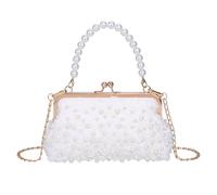 CHIC DIARY Small Pearl Clutch Purse for Women Crossbody Evening Handbag