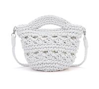 CHIC DIARY Women Straw Beach Bag Clutch Purse Small Crossbody Bag Woven Cotton Shoulder Handbag for Summer