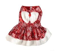 Chic Dog Costume with Snowflakes and Comfortable Stretch Fabric, Perfect for the Holidays (M)