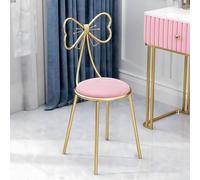 Chic Ele Makeup Stool with High Backrest Stylish Vanity Chair for Girls' Rooms & Boutiques Plush Upholstery Ideal for Makeup Tables & Home Decor