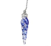 Chic For Crystal Bathroom For Light Switch Pull Chain Cord Handle A Touch of Elegance for Your Home (Blue)