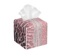 Chic Girly Pink Leopard Animal Print Glitter, Tissue Box Holder Tissue Box Cover Tissue Holder Tissue Dispenser