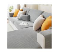 Chic Herringbone Chenille Sofa Cover Stretchable Dust Proof Extra Large (Gray) Occasions Protect Your Furniture with Style!