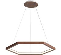 Chic Hexagon Suspended Chandelier Acrylic Shade Pendant Lamp Semi-recessed Height Adjustable LED Dimmable Hanging Light,Pendant Lighting Ceiling