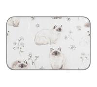 Chic Himalayan Cats White Summer gel cooling mat for dogs Self Cooling 38" x 23" pets cooling for kitten outdoor removable mantas frías para perros M