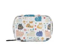Chic Himalayancats medical bag with Detachable Compartments convenient day pill organizer