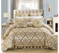 Chic Home Comforter Set and Pillows Ensemble, Beige, Queen