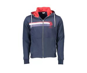 Chic Hooded Zip Sweatshirt - Embroidered Detail - male - U.S. Polo Assn. - Zip-throughs - Blue - 2XL - Sweatshirts & Hoodies 2XL