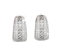 Chic Hoop Earrings Women Gold Color/Silver Color Luxury Trendy Female Circle Earrings Modern Fashion Jewelry ship