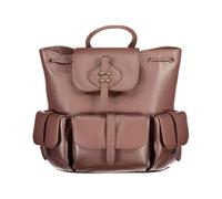 Chic Leather Backpack with Multiple Pockets - female - Coccinelle - Backpacks - Brown - ONE SIZE - Bags ONE SIZE