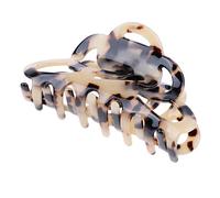 Chic Leopard Hair Claw Barrette - Large Hairpin Grip Teeth Crystal Accent - Stylish Acrylic Women's Hair Clamp for Casual Daily Wear and Home Use - Tortoiseshell Hair Accessory -