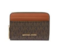 Michael Kors for woman. 32T4GJ6Z5B Jet Set card holder small with brown logo (OSFA), Casual, Canvas