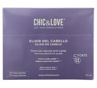 Chic & Love 360º Hair Formula Forte | Hair Elixir | Stops hair loss and improves hair health | 20 vials of 25 ml.