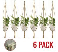 Chic Macrame Hanging Set (6PCS), Strong and Stylish Hemp Ropes Designed to Elevate Your Indoor and Outdoor Spaces