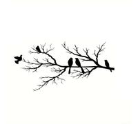 Chic Metal Bird Sculpture on Branches for Stylish Home Decoration Ideas