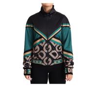 Chic Multicolor Track Jacket with Logo Mania - female - Dolce & Gabbana - Light Jackets - Multicolor - L - Jackets L