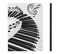 Chic Music Piano Keyboard Note Case Compatible for IPAD Air4/Air5 （10.9in） Tablet Cases Cover with Pencil Holder Auto Wake/Sleep