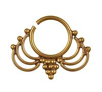 Chic-Net septum piercing nose rings grape sheets 1 mm brass antique golden earring exotic
