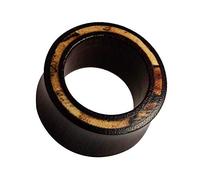 Chic-Net wooden tunnel plug Organic Earrings Stud Earrings Inlay Tama Bark Wood Light Brown