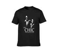 Chic Nile Rodgers Bernard Edwards Unisex T-Shirt Printed Tee Graphic Top Men Black Shirt XXL