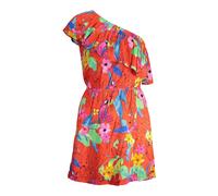 Chic Pink One-Shoulder Dress, female, Desigual, Short Dresses, Multicolor, M, Dresses M