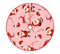 Chic Snowy Christmas Tree Cover for Protecting Floors While Celebrating the Season (F)