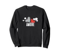 Chic Trendy Amore Love Italian Womens Travel Positive Sweatshirt
