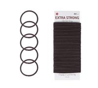 Chic Way 40 Pcs Strong Hair Bobbles, Elastic Hair Bands, Hair Ties - 4mm Brown