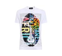 Chic White T-Shirt - male - Dsquared2 - T-Shirts - Multicolor - S - Tops S