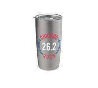 Chicago 2025 Marathon 26.2 Stainless Steel Insulated Tumbler