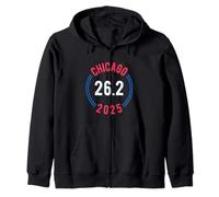 Chicago 2025 Marathon 26.2 Zip Hoodie