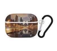 Chicago AirPod Pro Case, Anti Scratch Hard PC Cover with Keychain, AirPod Pro 2nd/1st Case Accessories for Women Men, White-Style