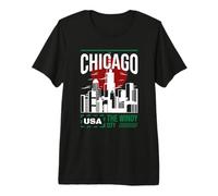 Chicago American City Famous American Landmarks United State Premium T-Shirt