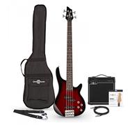 Chicago Bass Guitar + 15W Amp Pack Trans Red Burst