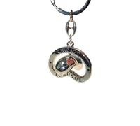 Chicago Bean Spinner Keychain, Silver, S