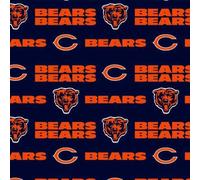 Chicago Bears Cotton Fabric - NFL Team Logo Cotton Fabric by The Yard, Fat Quarter, Half Yard, 1 Yard, 2 Yard Cuts