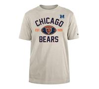 CHICAGO BEARS New Era Cap NFL Regular T-Shirt Distressed Screenprint Team Graphic Stone Unisex